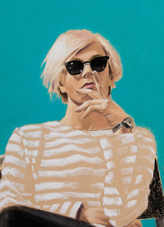 Turquoise Andy Warhol