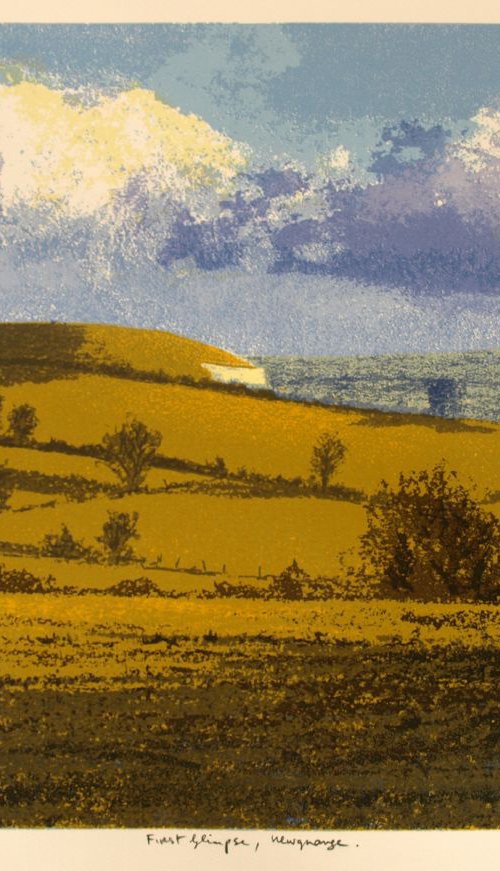 First Glimpse, Newgrange by Aidan Flanagan Irish Landscapes