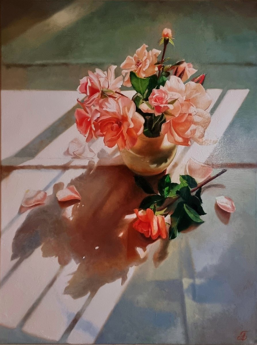 Summer hot day. rose  flower 2022 by Anna Kotelnik