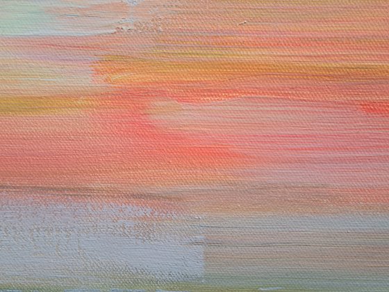 Just Brushstrokes #18 (Hot and Orange Late Summer Evening)
