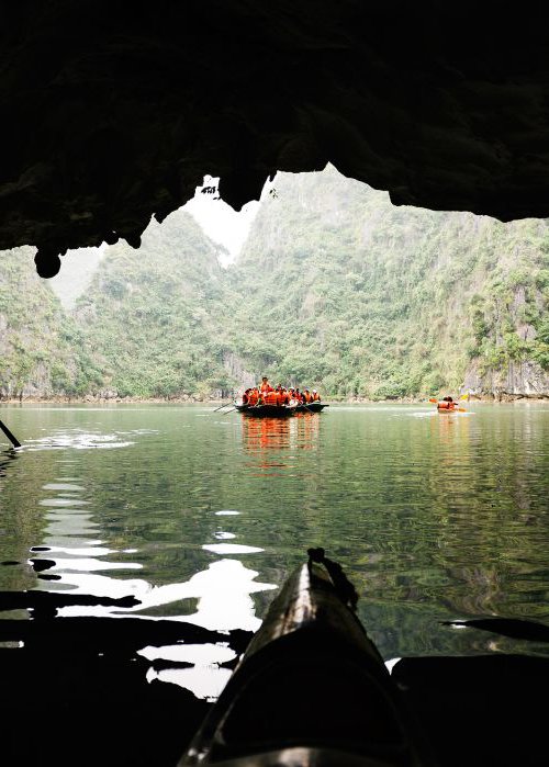 Canoeing in Ha Long Bay by Tom Hanslien