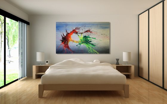 CANVAS ONLY -- Air Combat (Spirits Of Skies 240134) (200x120cm) XXXL