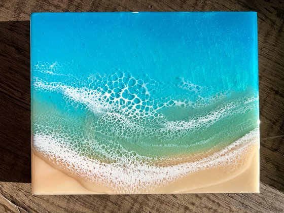 Calm Waters White Sand Beach Ocean Painting