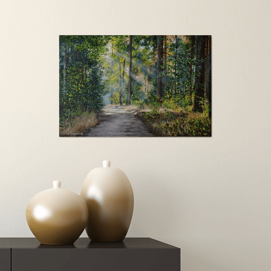 Sunlit Forest Path