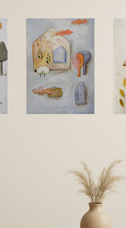 Like in a fairy tale, set of 3 by Silvia Beneforti
