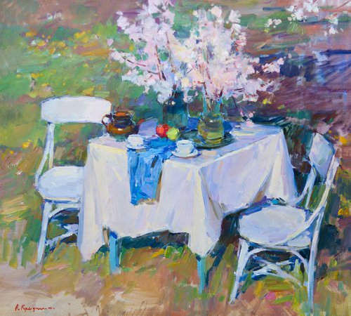 Spring still life in the garden by Aleksandr  Kryushyn