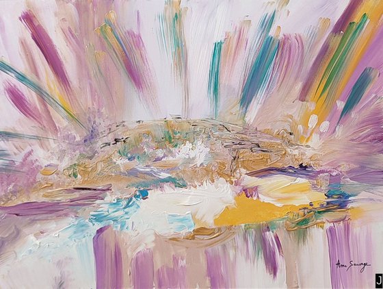 Set of 3 Hand-Painted Wood Panels