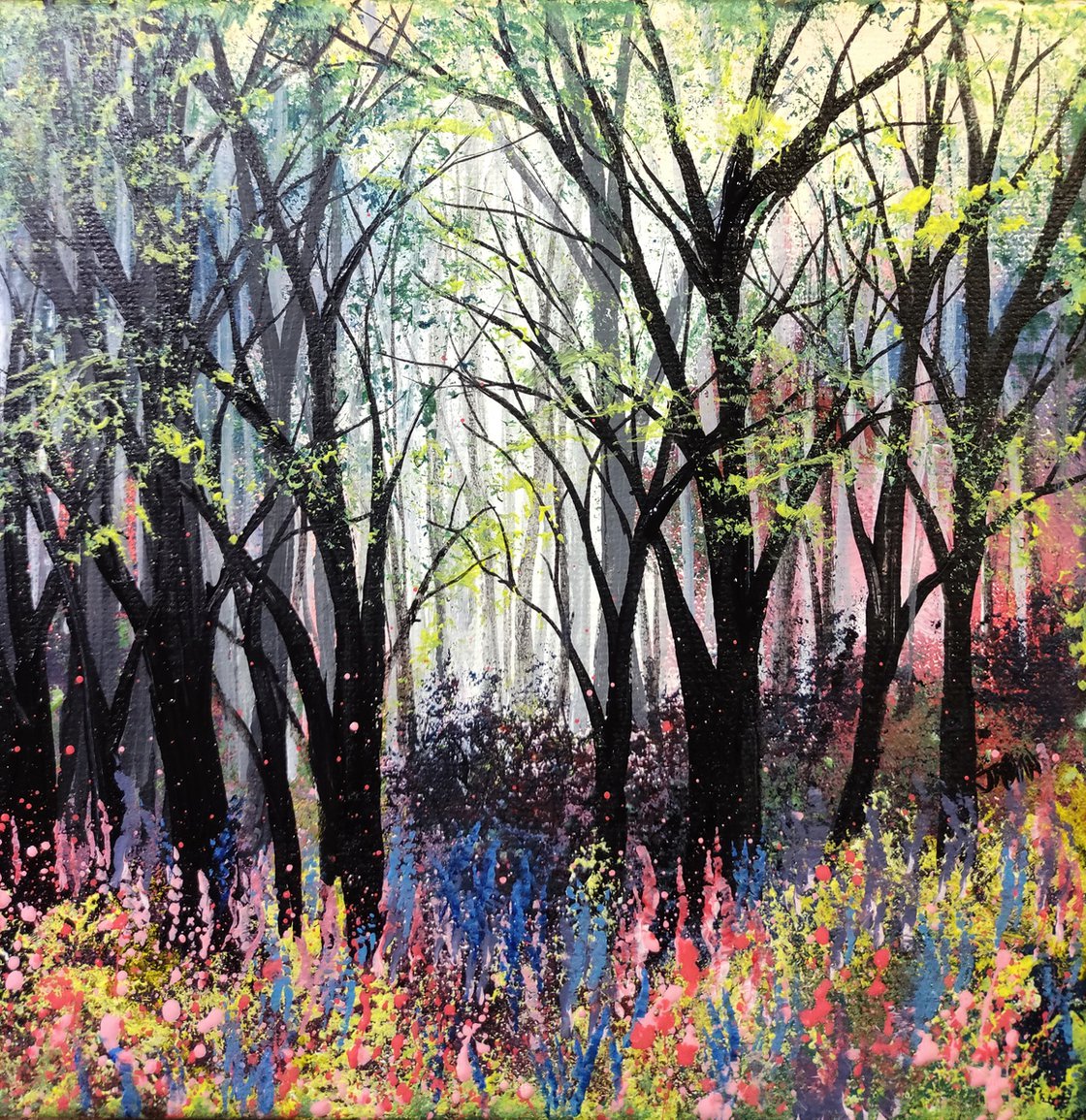 The Forest Floor Acrylic painting by Jenny Moran Artfinder