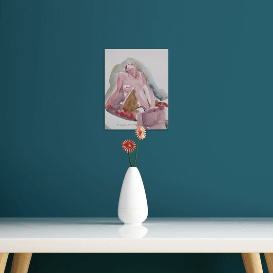 Seated female nude