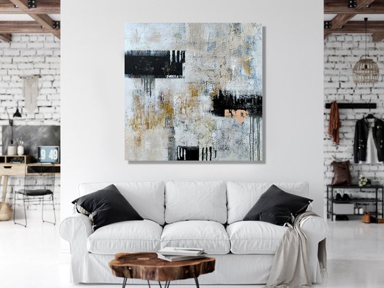 Live This Day - XL LARGE,  TEXTURED ABSTRACT ART – EXPRESSIONS OF ENERGY AND LIGHT. READY TO HANG!