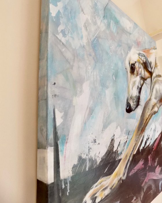 Greyhound painting called 'Vitality'