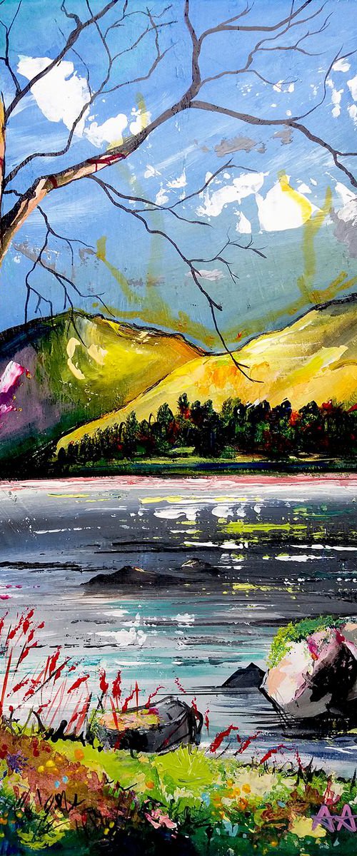 North Wales Lakeside by Andrew Alan Johnson