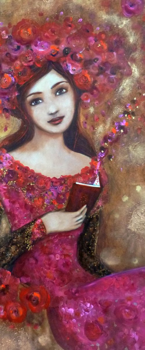 The secret  garden 60x81cm by Loetitia Pillault