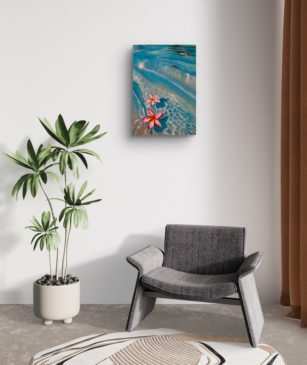 Photorealistic Landscape Oil Painting By Aisylu Burangulova, 14 X 20, Serenity, Original Artwork