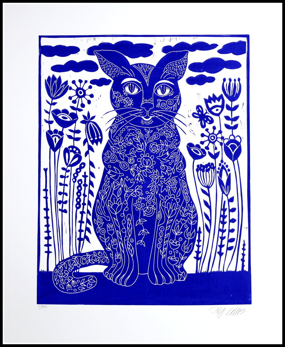 Blue Cat by Mariann Johansen-Ellis