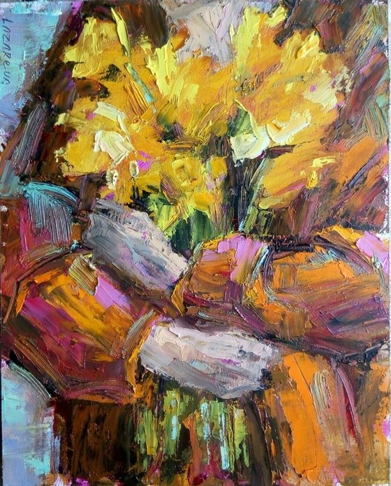 Armful of daffodils