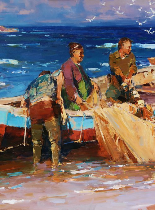 Morning on the shore by Aleksandr  Kryushyn