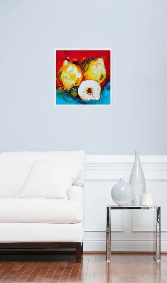 Fruits Quince- original oil on canvas
