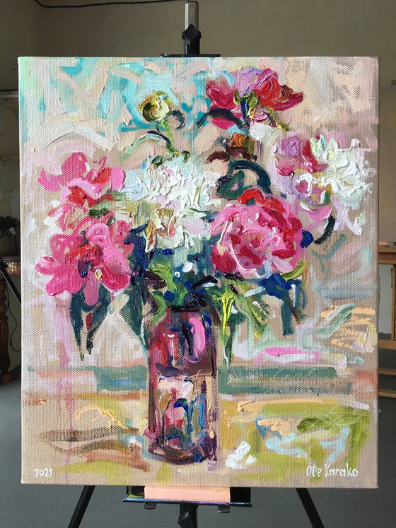 Peonies in a Vase