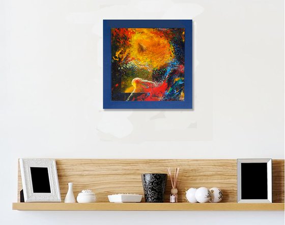 ICARE (acrylic & oil paintings framed 30x30)