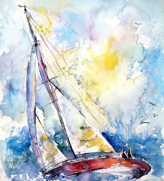 Sailboat in the wind II