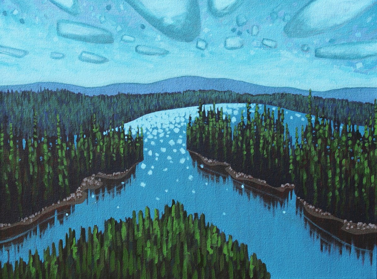 Life In The Boreal By Sage Mountain Studio, 40 X 30, Artwork For Sale On Artfinder