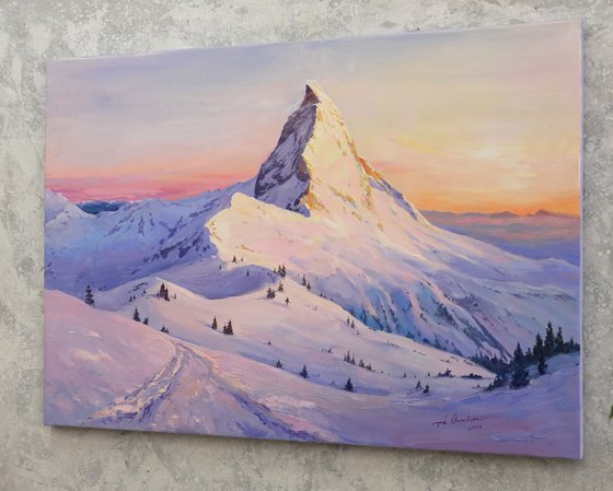 Winter day near the Matterhorn