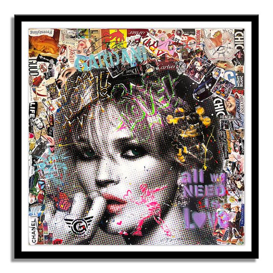 Kate Moss Cartier -Painting on Paper(300 gsm)