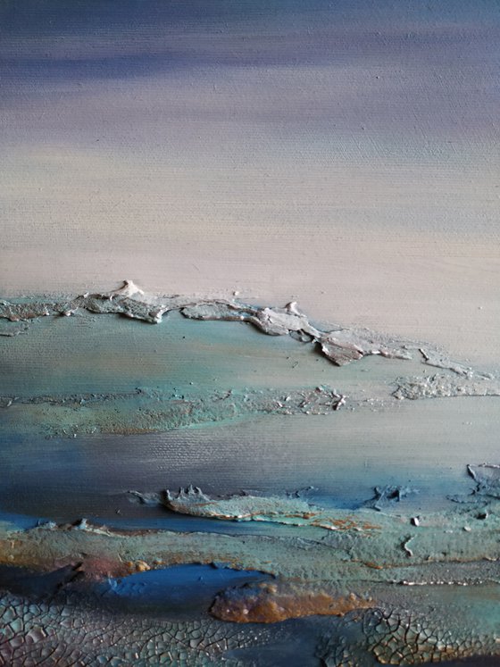 Deep blue - abstract painting, abstract art, abstract painting, abstract seascape