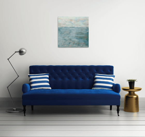 THE OYSTER PARK.70X70cm.3D canvas.