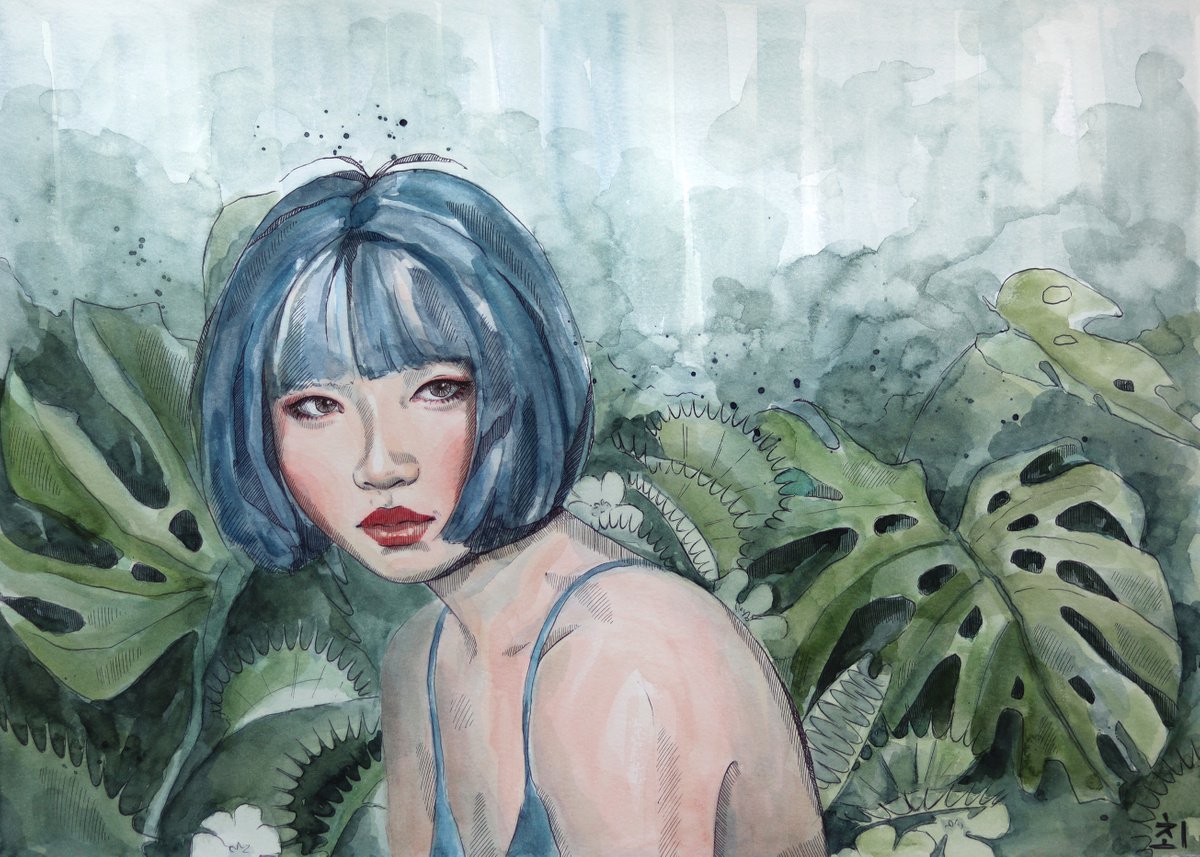 Botanic girl by Marina Ogai