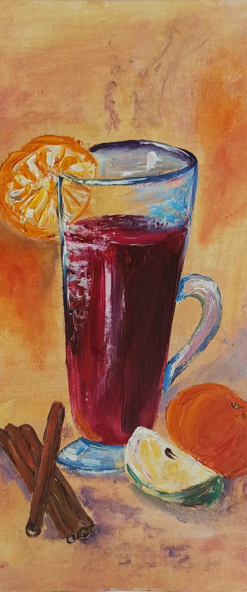 Mulled wine. still life by Oksana Fedorova