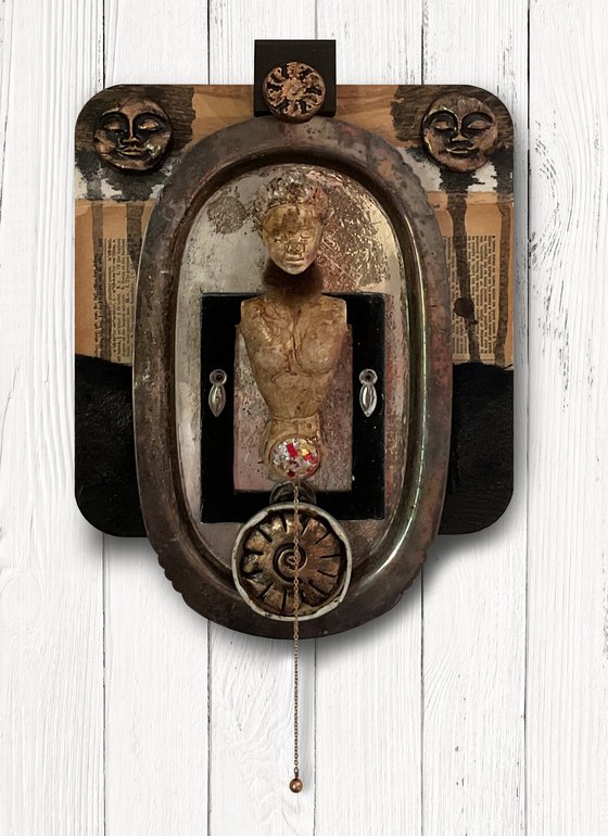 Goddess Dream - Assemblage, Wall Sculpture