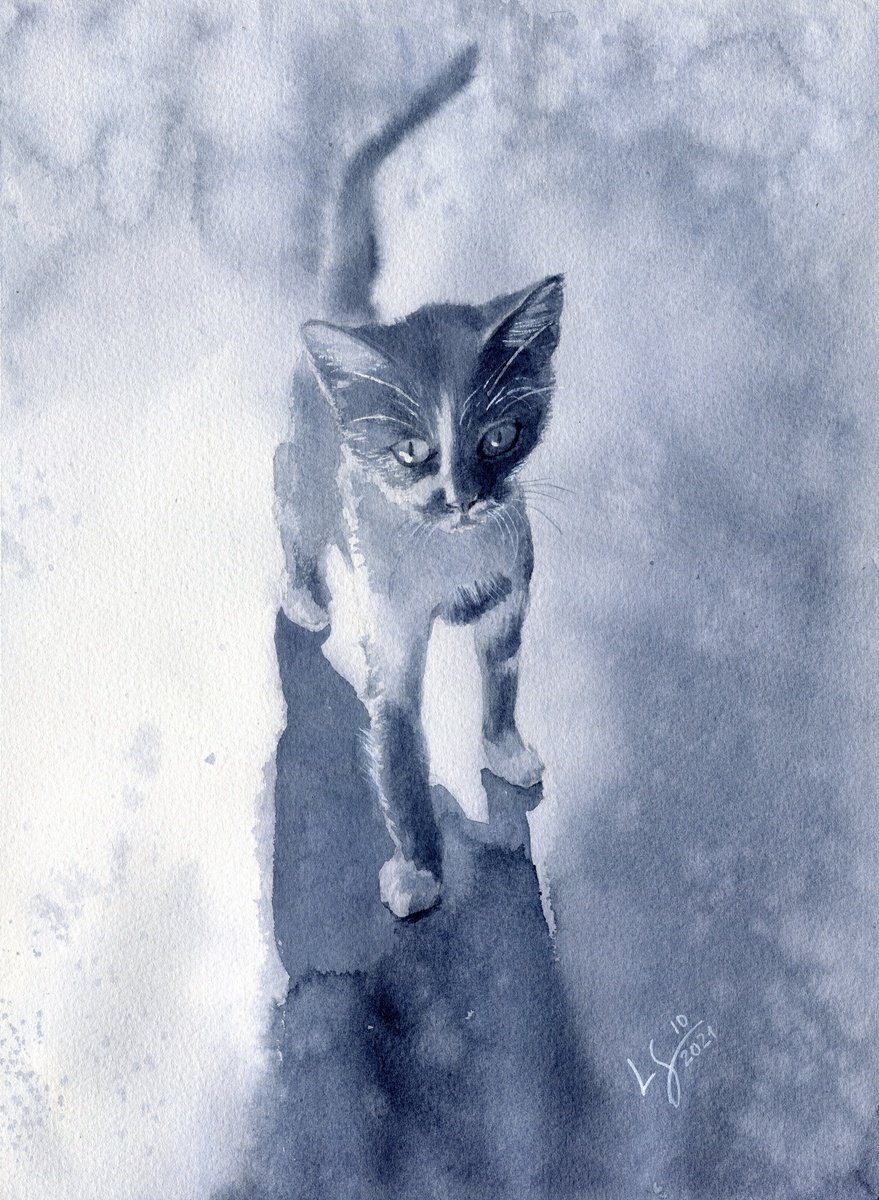Photorealistic Animal Watercolour By Svitlana Lagutina, 10 X 14", Curious Gaze, Original Artwork