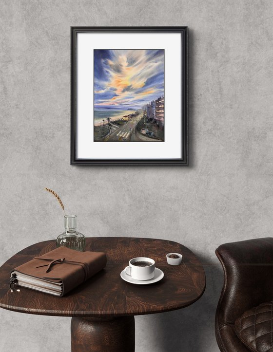 Spain in Amber Clouds