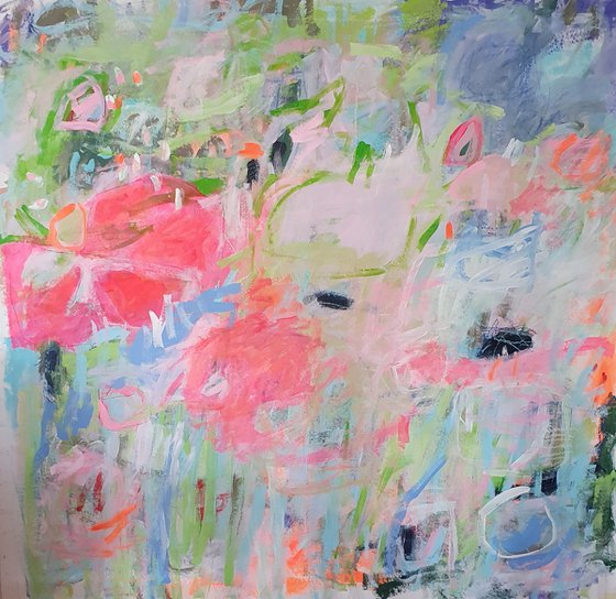 Poppies under the apple tree