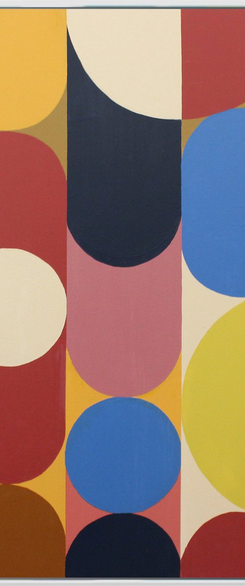 Geo Pop Lines No 7 (Framed) by Andrew Watt