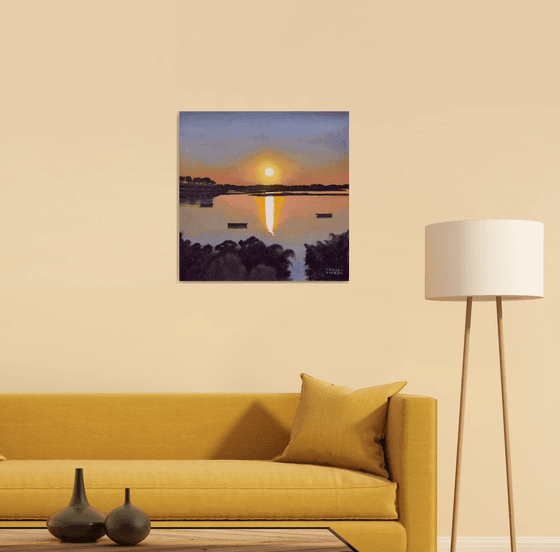 Sunset On The Lagoon