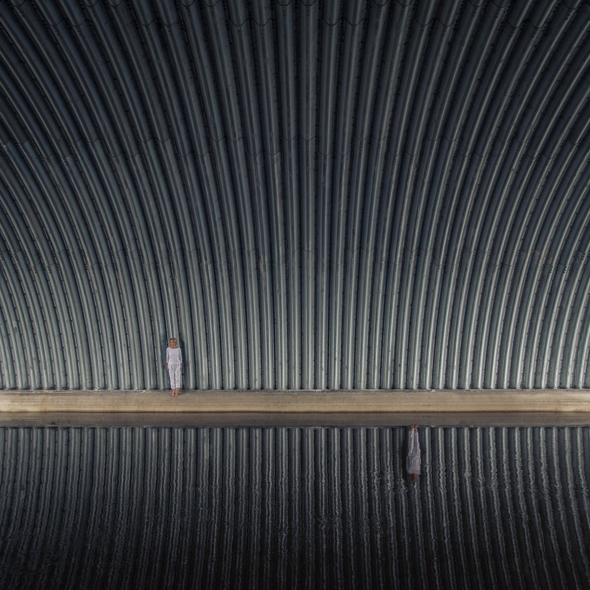 Surrealistic Portrait Photograph By Kachna Lipa, 28 X 28", Away From Yourself, Original Artwork