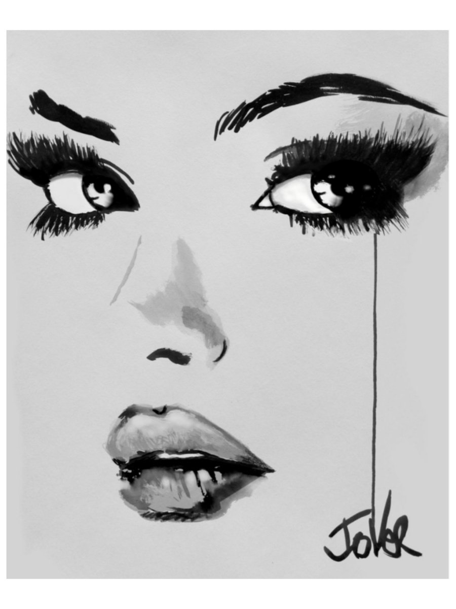 Impressionistic Ink Drawing , One More Time By Loui Jover, 17 X 24, Artwork For Sale On Artfinder