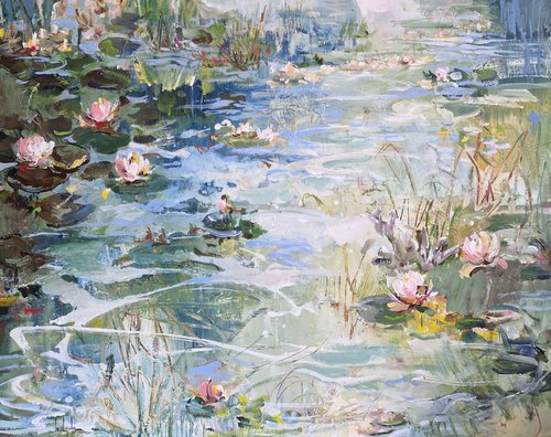 Old lily pond by Irina Laube