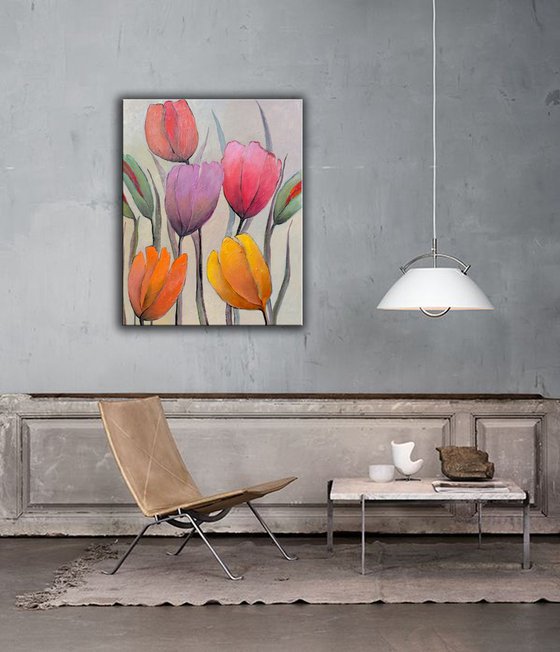 Spring with Tulips