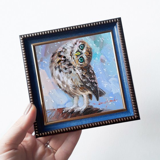 Owl bird painting