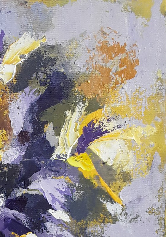 Yellow and Violet flowers