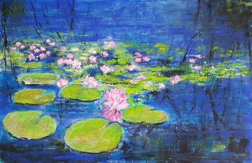 Waterlilies lake by Els Driesen