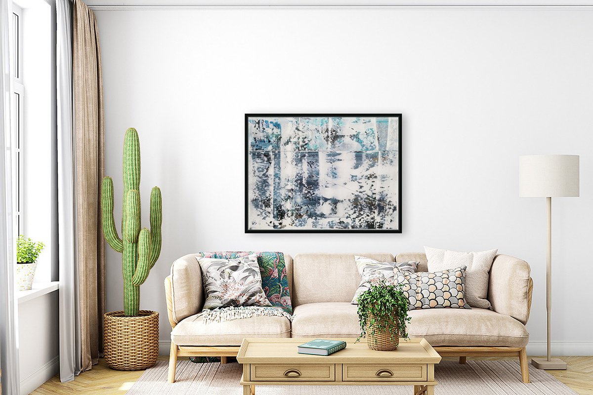 Organic Landscape Acrylic Painting By Chris Carbone, 42 X 32, Accessing Hope, Original Artwork