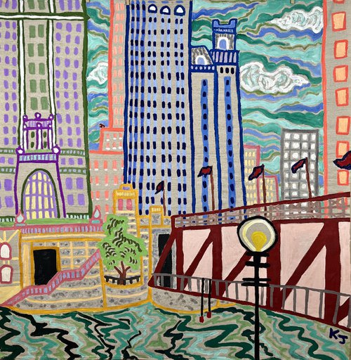 Chicago River (Michigan Ave) by Katie Jurkiewicz