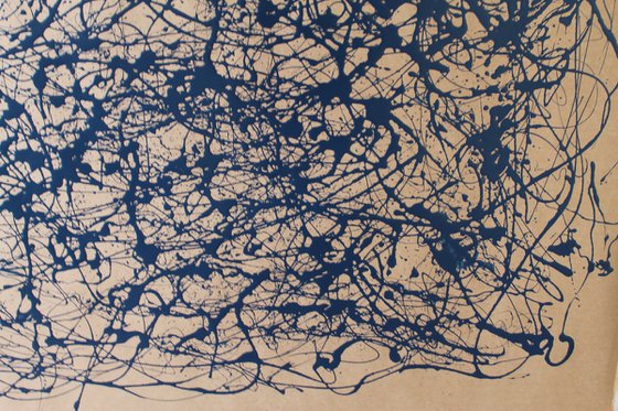 Blue Energy- Style Jackson Pollock