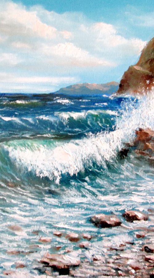 Old lighthouse 70 x 50 cm by Oleh Rak