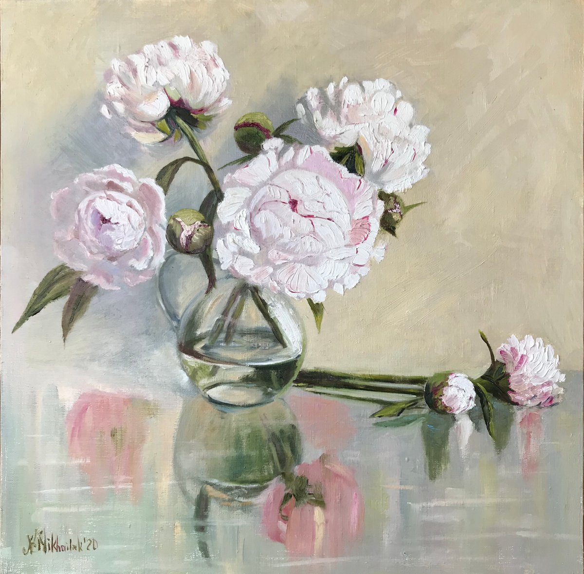 Gentle Peonies by Nataly Mikhailiuk